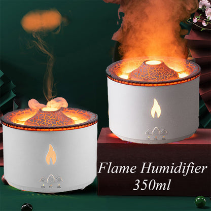 New Creative Ultrasonic Essential Oil Humidifier Volcano Aromatherapy Machine Spray Jellyfish Air Flame Humidifier Diffuser - Mind Meadow