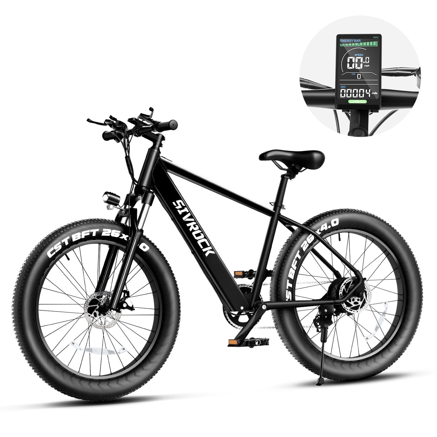 Professional Electric Bike For Adults, 26 X 4.0 Inches Fat Tire Electric Mountain Bicycle, 1000W Motor 48V 15Ah Ebike For Trail Riding, Excursion And Commute, UL And GCC Certified - Mind Meadow