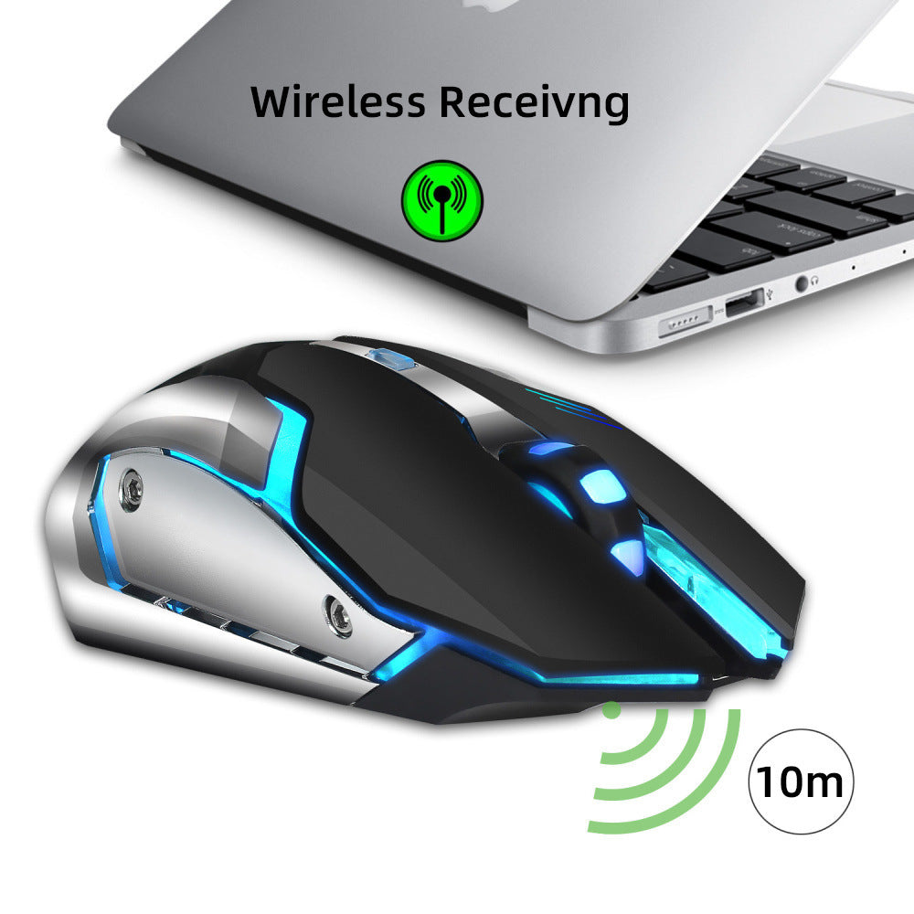 HXSJ new wireless mouse 2.4GPI gaming mouse glowing mouse - Mind Meadow