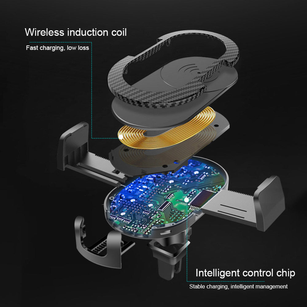 PURERADIAN: Wireless Fast Charge Car Phone Holder - Mind Meadow