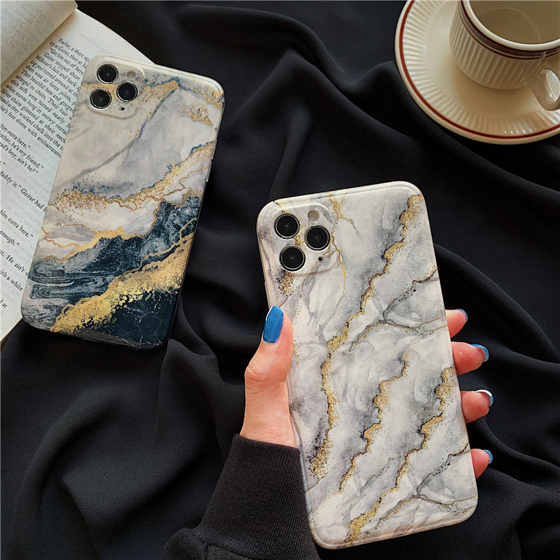 Compatible with Apple , Glitter Marble Apple Phone Case - Mind Meadow