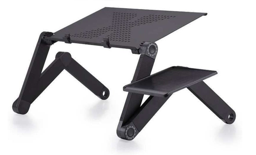 Folding Desk Retractable Adjustable Study Desk In Bed Aluminum Alloy Notebook Computer Bracket Lazy Desk - Mind Meadow