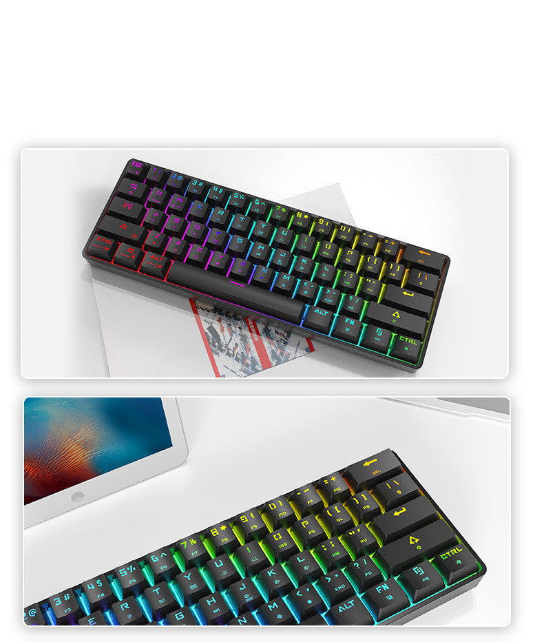 Wireless Bluetooth Mechanical Keyboard Charging Dual-mode Keyboard - Mind Meadow