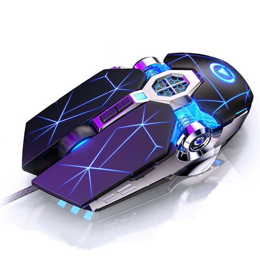 Gaming Mouse Wired Silent Gaming Mechanical Computer Desktop Notebook Office - Mind Meadow