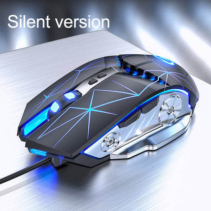 Gaming Mouse Wired Silent Gaming Mechanical Computer Desktop Notebook Office - Mind Meadow