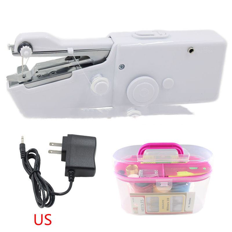 Handheld Portable Electric Sewing Machine Set Mini Household Handy Stitch Handheld Electric Sewing Machine - Mind Meadow