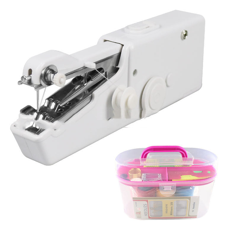 Handheld Portable Electric Sewing Machine Set Mini Household Handy Stitch Handheld Electric Sewing Machine - Mind Meadow