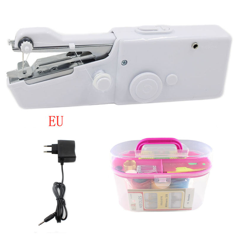 Handheld Portable Electric Sewing Machine Set Mini Household Handy Stitch Handheld Electric Sewing Machine - Mind Meadow