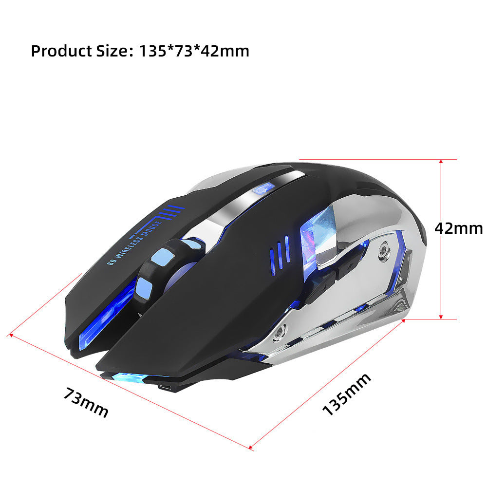 HXSJ new wireless mouse 2.4GPI gaming mouse glowing mouse - Mind Meadow