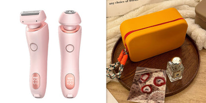 2 In 1 Hair Removal Epilator USB Rechargeable Trimmer for Women