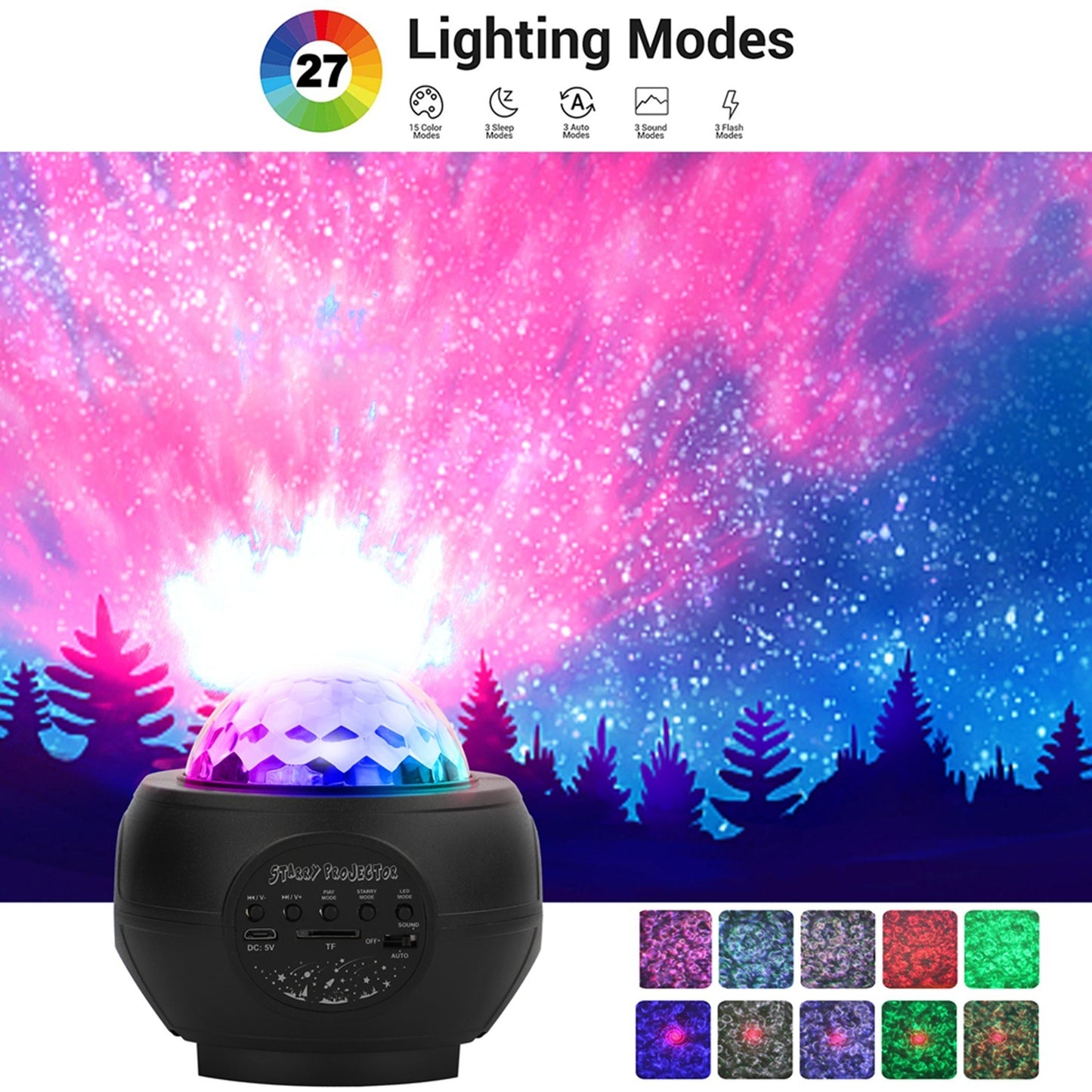 Planet Starry Sky Projection Lamp Christmas - Mind Meadow