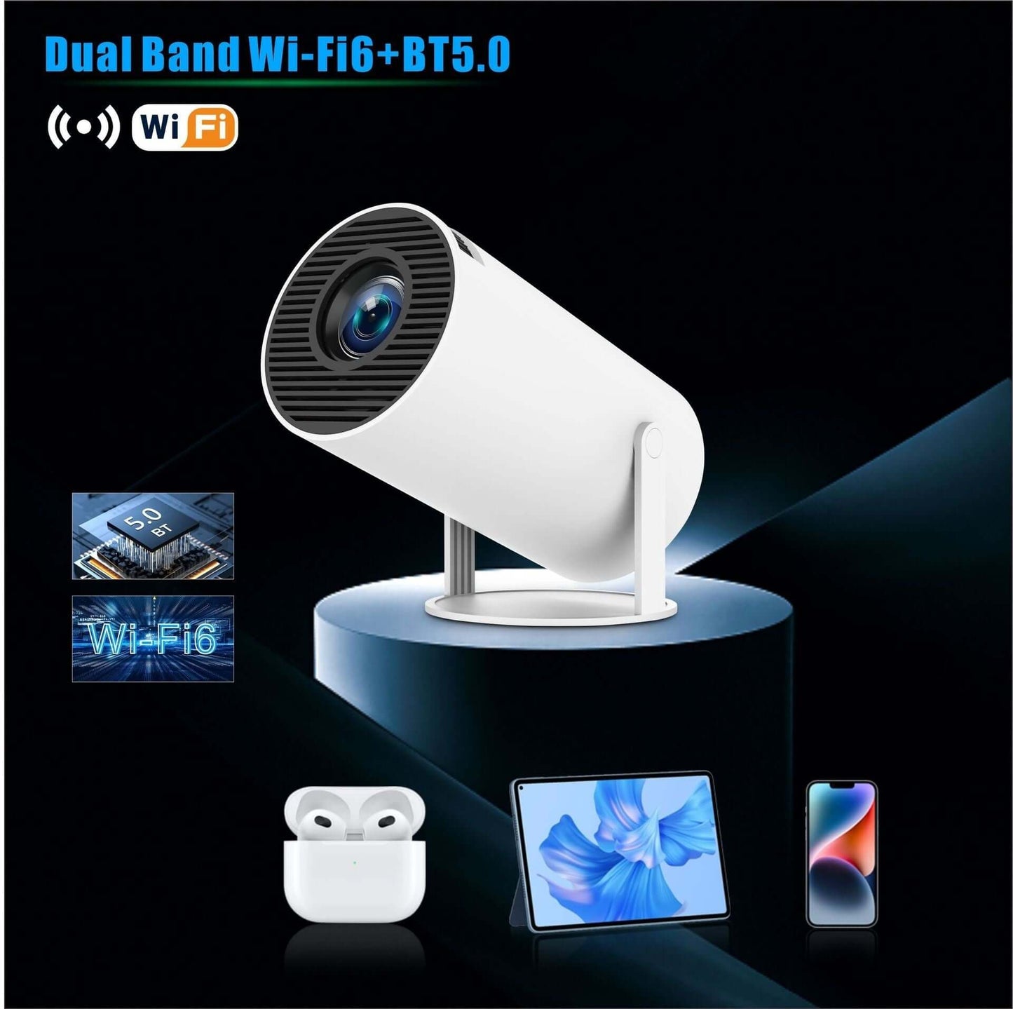 HY300 Pro Portable Home Theater Projector - Mind Meadow