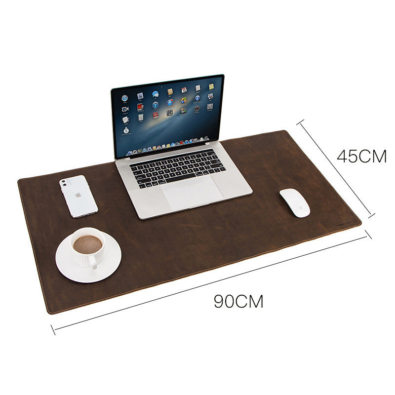 Extra large non-slip desktop computer desk leather pad - Mind Meadow