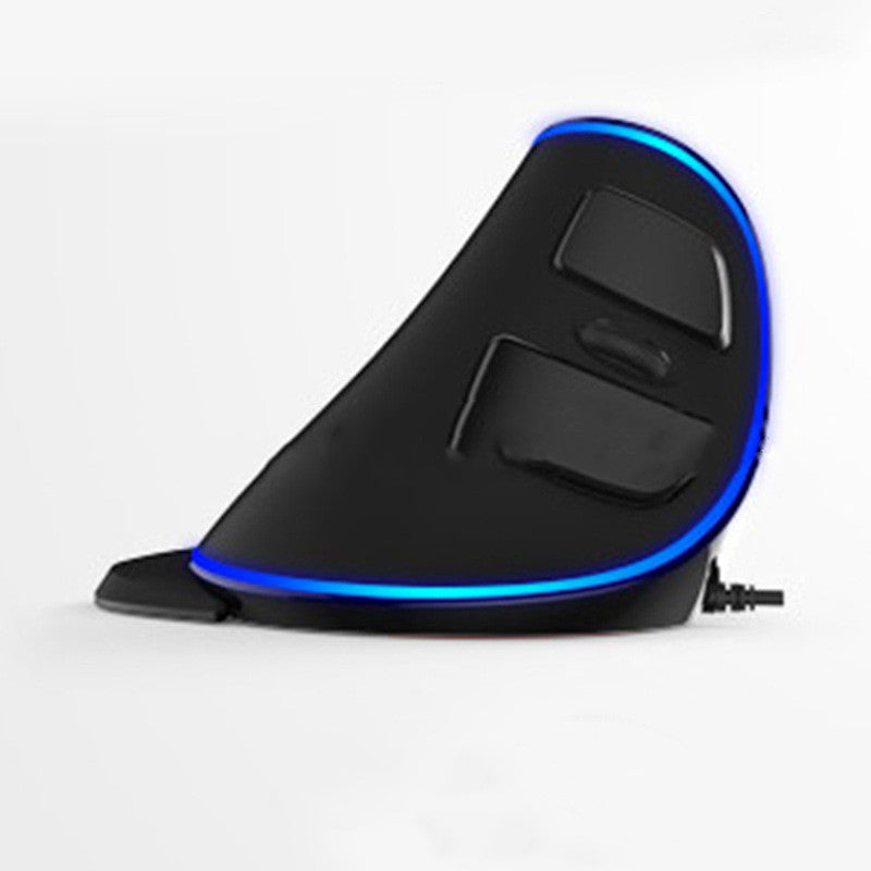 Vertical Ergonomic Snail RGB Anti-Mouse Hand Wired Mouse - Mind Meadow