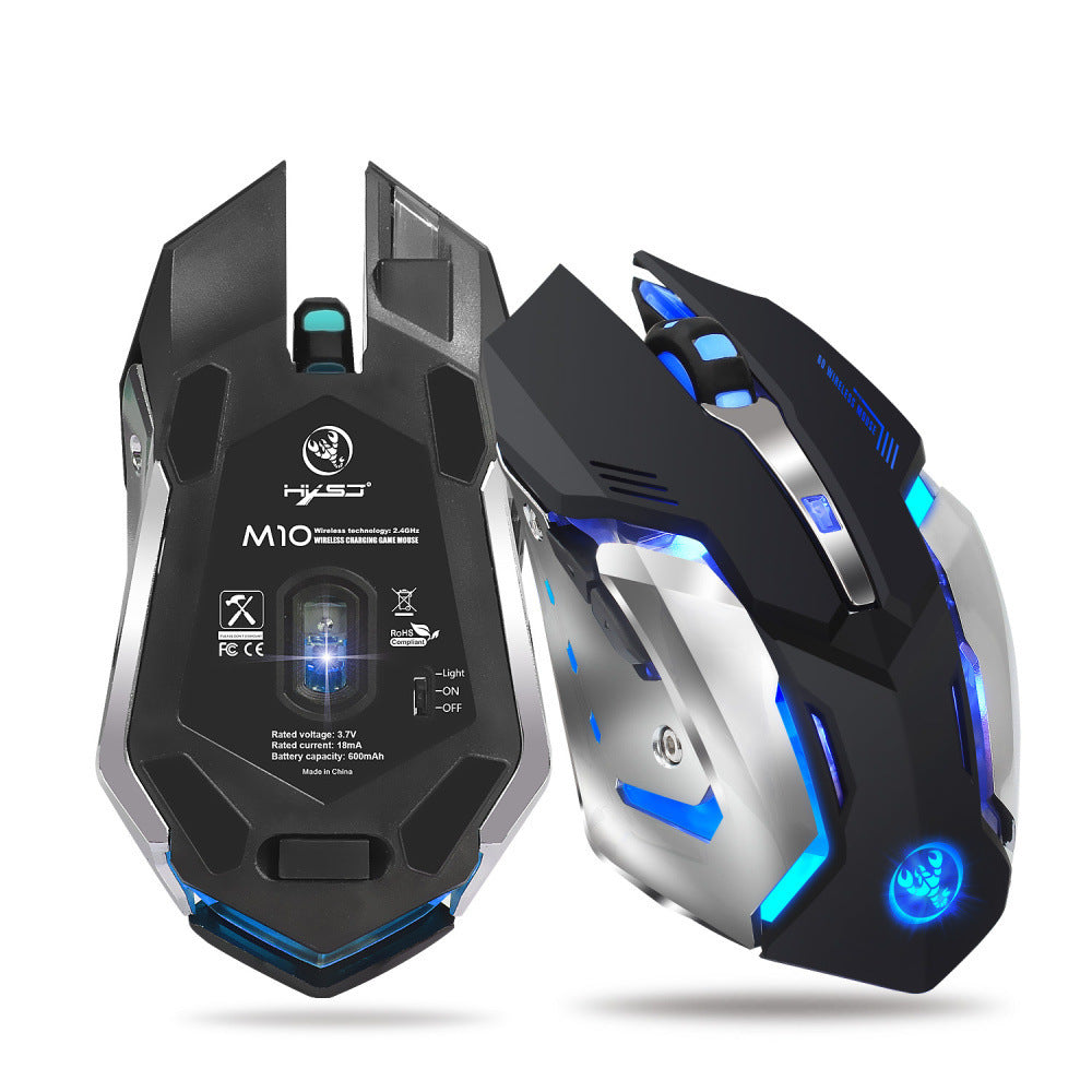 HXSJ new wireless mouse 2.4GPI gaming mouse glowing mouse - Mind Meadow