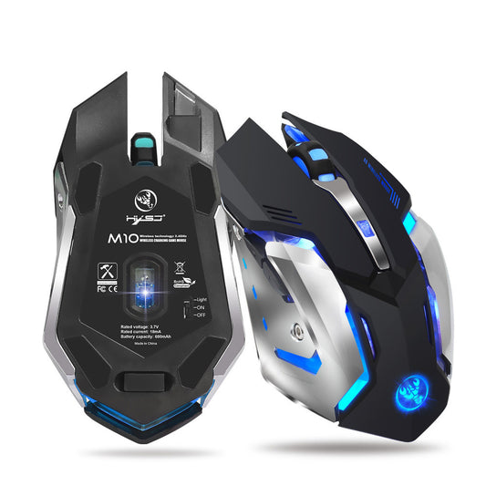 HXSJ new wireless mouse 2.4GPI gaming mouse glowing mouse - Mind Meadow