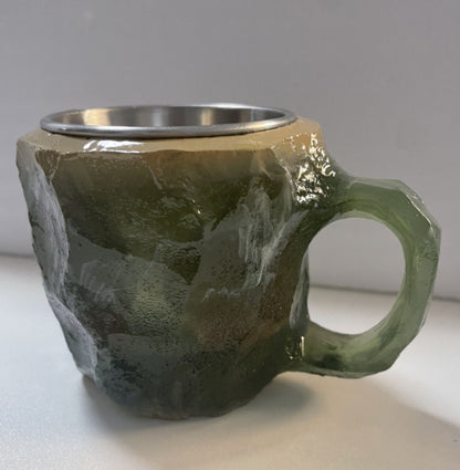 400ml Resin Mineral Crystal Coffee Mugs With Handles - Mind Meadow