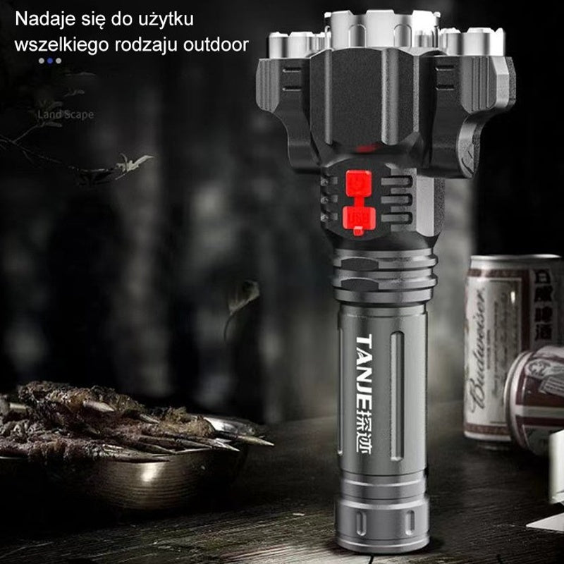 Outdoor Home Portable Riding USB Rechargeable Flashlight - Mind Meadow