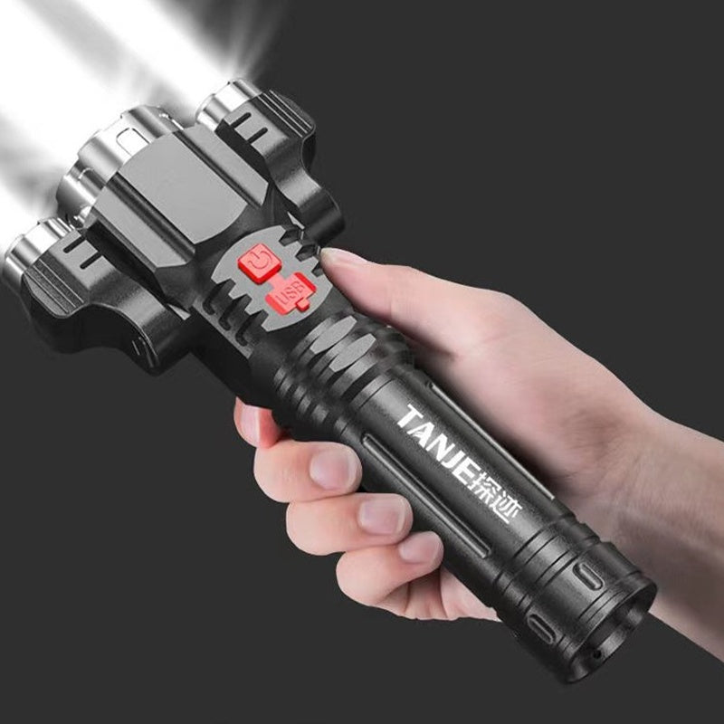 Outdoor Home Portable Riding USB Rechargeable Flashlight - Mind Meadow