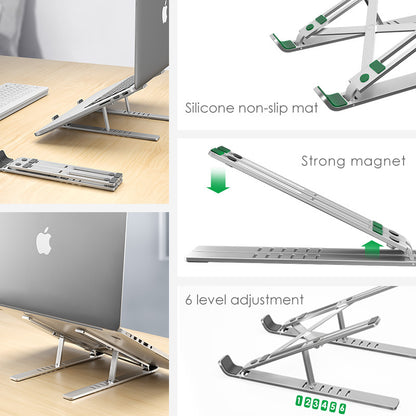 Laptop stand cooling portable adjustable stand - Mind Meadow