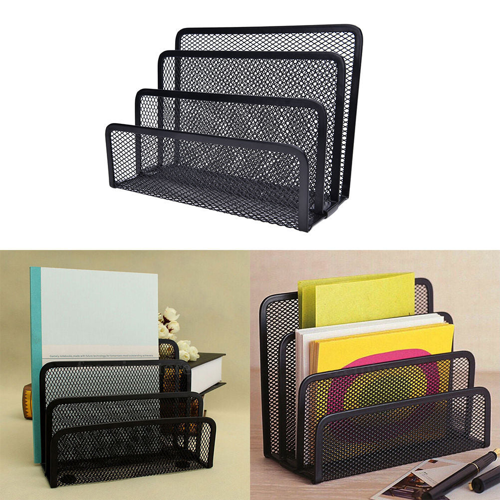 Book Shelves Desk-Organizer Office Mesh Home Metal 1pcs - Mind Meadow