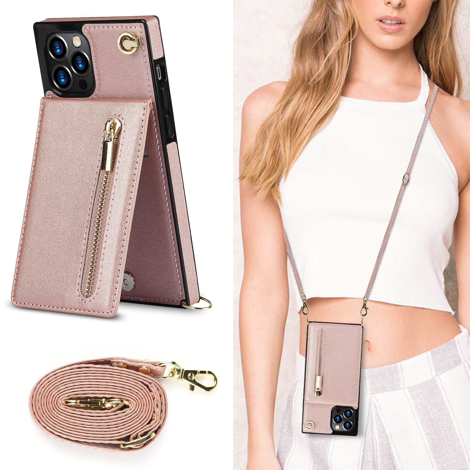 Zipper Phone Case Phone Case Crossbody - Mind Meadow