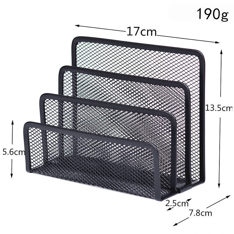 Book Shelves Desk-Organizer Office Mesh Home Metal 1pcs - Mind Meadow