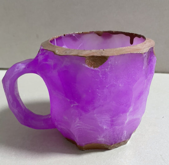 400ml Resin Mineral Crystal Coffee Mugs With Handles - Mind Meadow