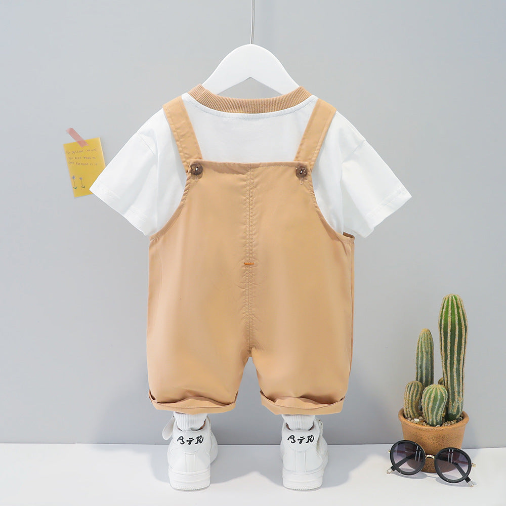 Baby's Cartoon Short-sleeved Overalls - Mind Meadow