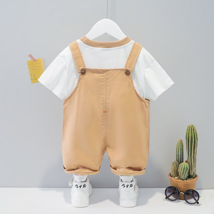 Baby's Cartoon Short-sleeved Overalls - Mind Meadow