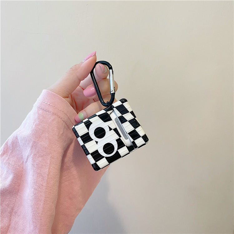 Compatible with Apple, Checkerboard Lattice Eye Airpods Protective Cover - Mind Meadow