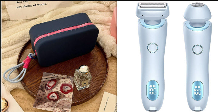 2 In 1 Hair Removal Epilator USB Rechargeable Trimmer for Women