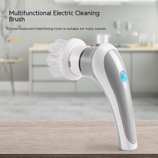 Electric Cleaning Brush 4 In 1 Spinning Scrubber Handheld Electric Cordless Cleaning Brush Portable - Mind Meadow