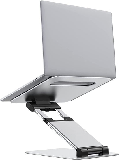 Notebook Bracket Laptop Bracket Aluminum Alloy Desktop Adjustable Base 360-degree Rotation - Mind Meadow