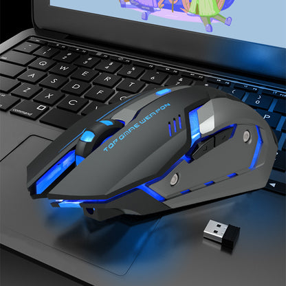 Wireless Charging Silent Gaming Mouse Machinery - Mind Meadow