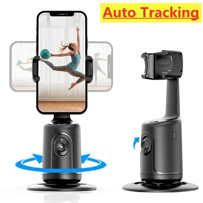 360 Auto Face Tracking Gimbal AI Smart Gimbal Face Tracking Auto Phone Holder For Smartphone Video Vlog Live Stabilizer Tripod - Mind Meadow