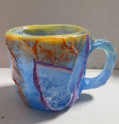 400ml Resin Mineral Crystal Coffee Mugs With Handles - Mind Meadow