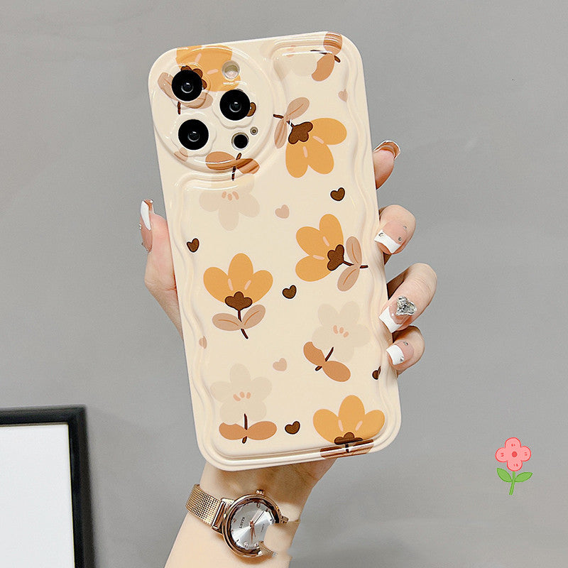 Autumn Leaves And Flowers With Bow Silk Scarf Phone Cases - Mind Meadow